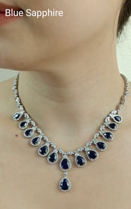 blue sapphire necklace 