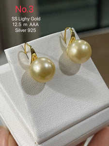 Earring South sea pearl gold