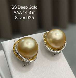 Earring south sea gold